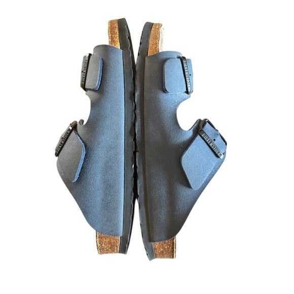 Birkenstock Arizona Two-Strap Sandals Blue Leather Size 39 (US Women’s 8) - Picture 9 of 10